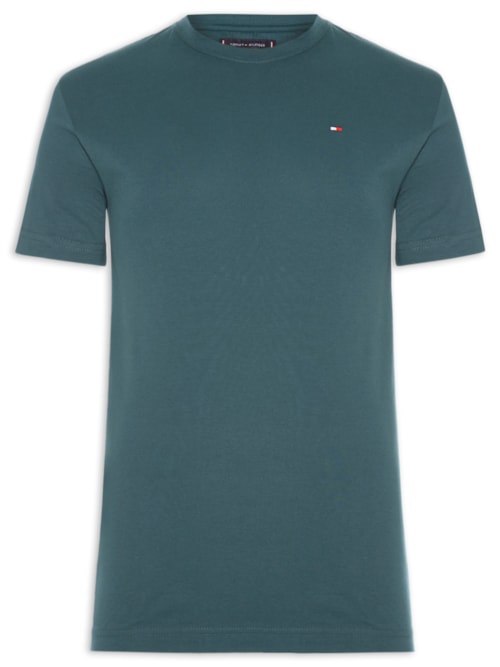 Camiseta Masculina Essential Regular Fit Gola Careca Em Algodão – Verde
