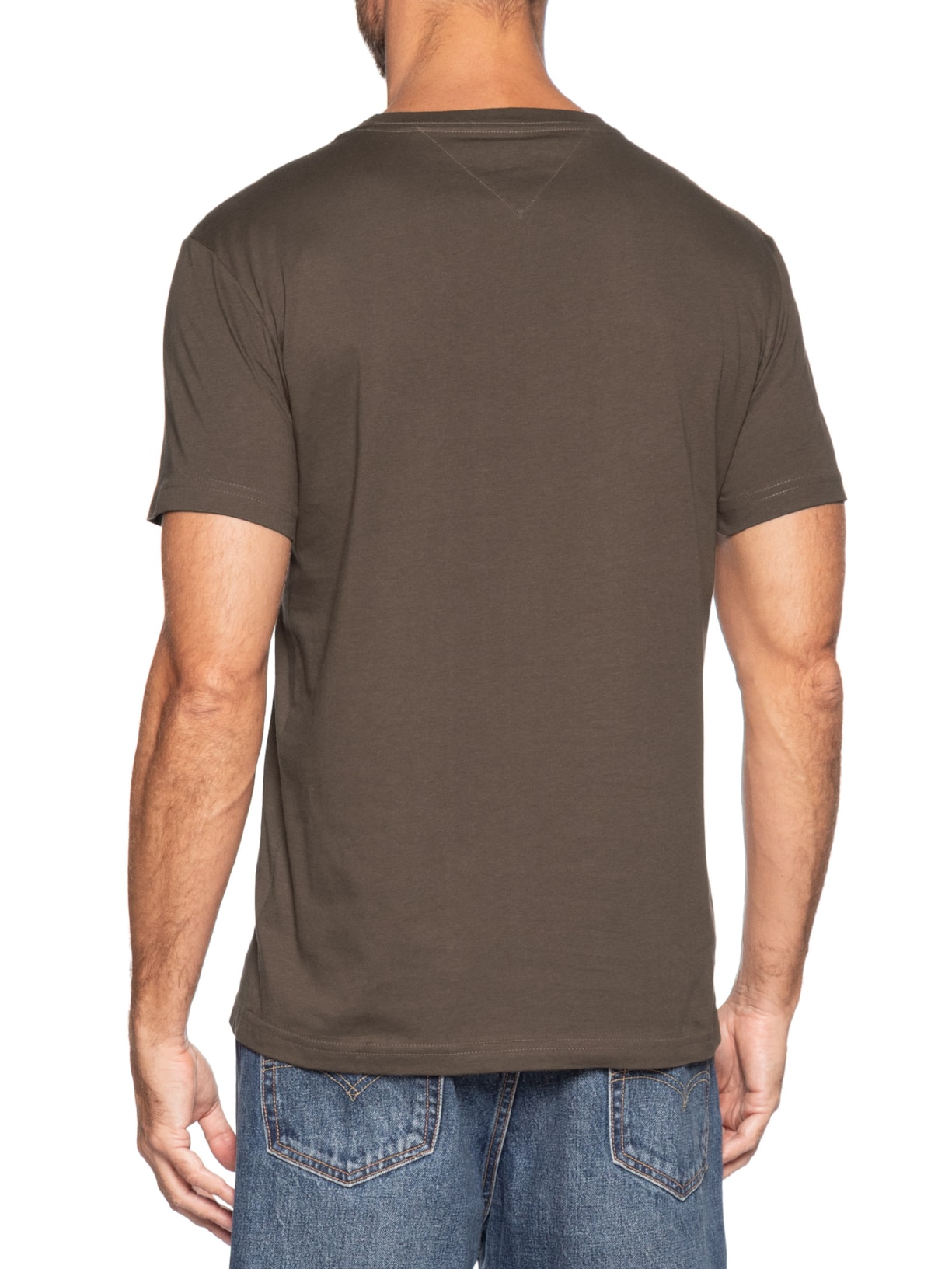 Camiseta Masculina Essential Regular Fit Marrom Tommy Hilfiger