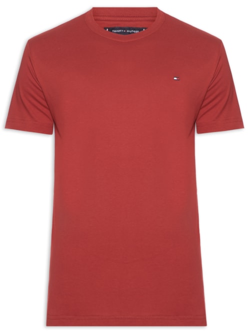 Camiseta Masculina Essential Regular Fit - Vermelho