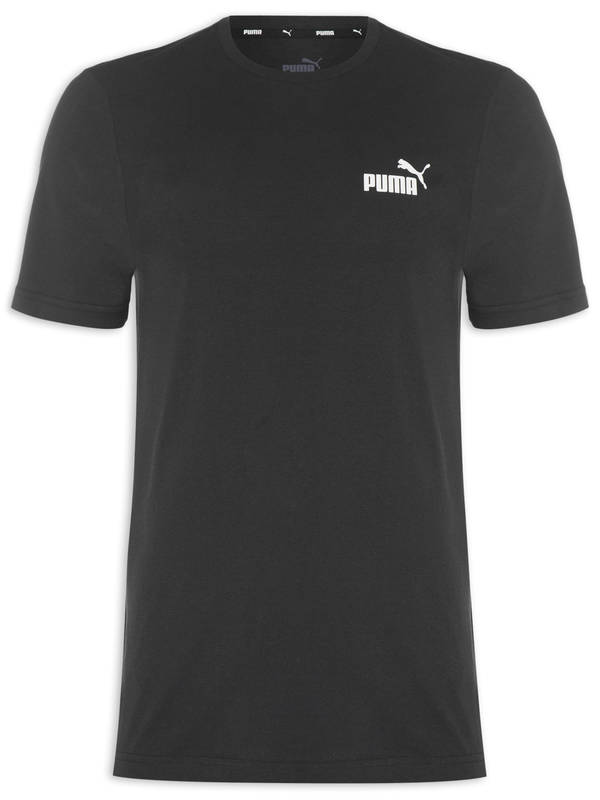 Camiseta Masculina Essential Small Logo Preto Puma