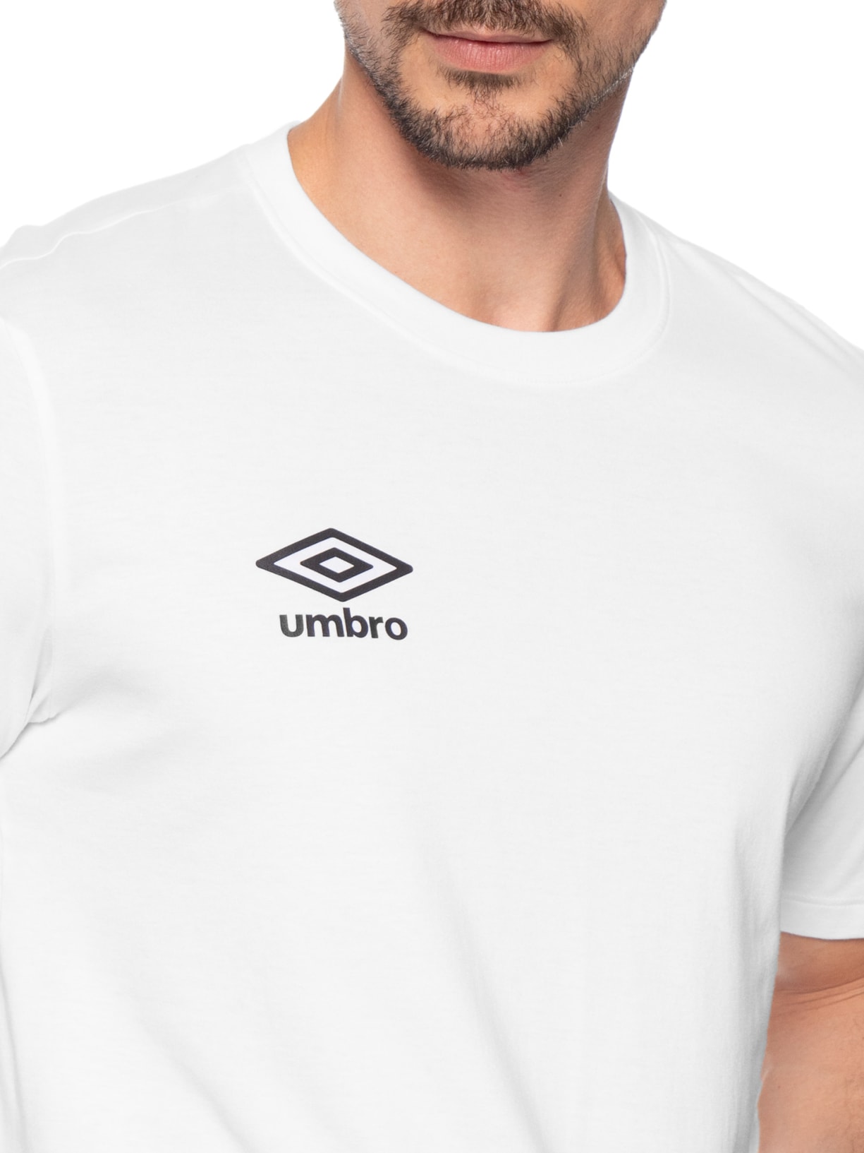 Camiseta Masculina Essential – Branco Umbro