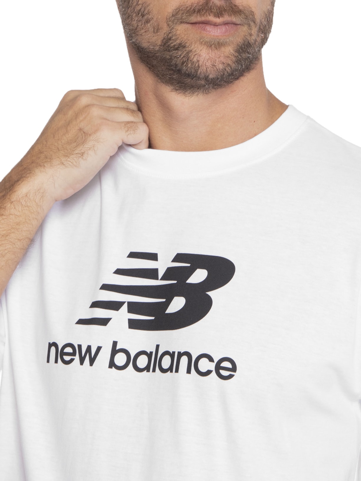 Camiseta Masculina Essentials Basic Branco New Balance