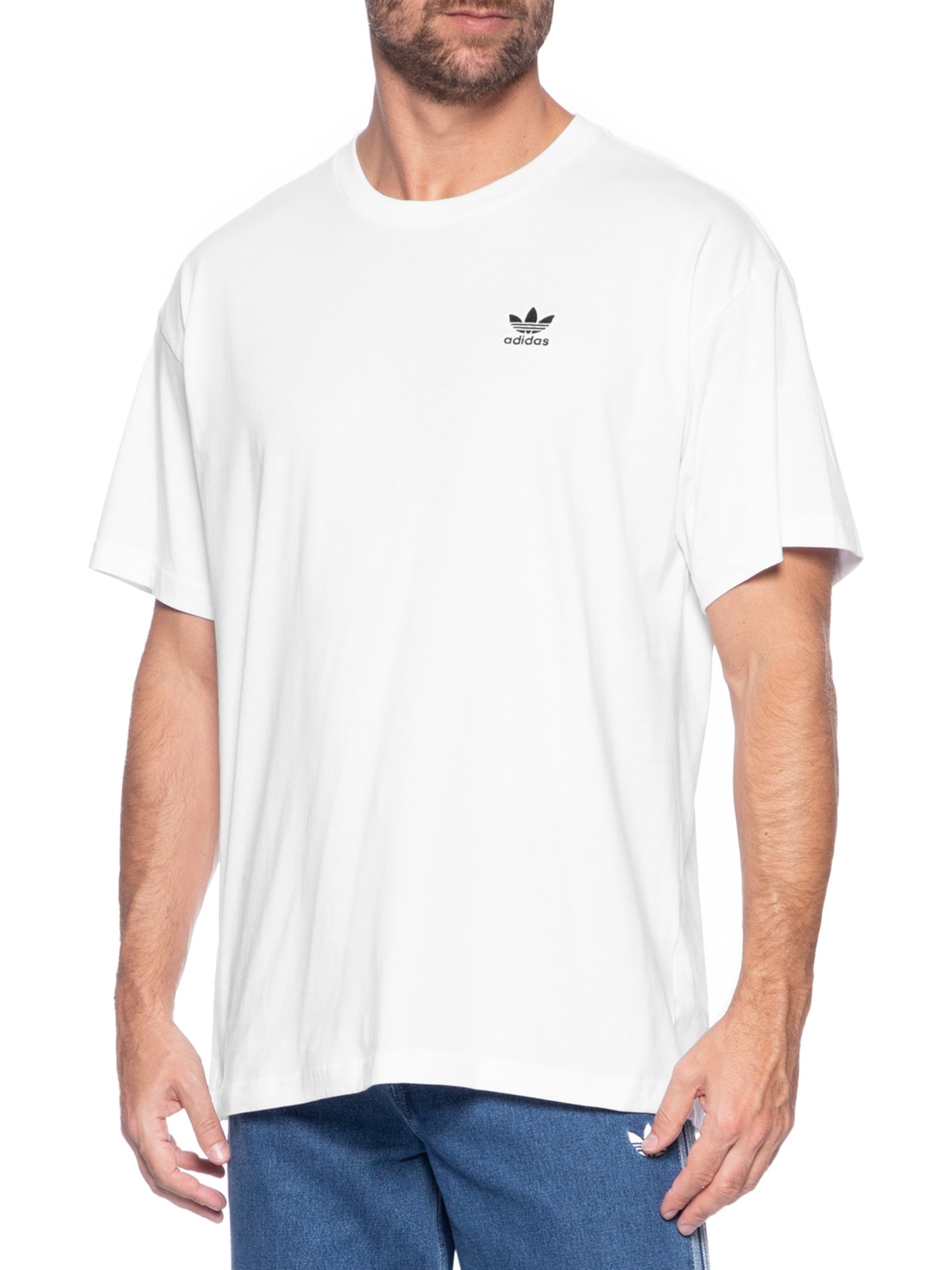 Camiseta Masculina Essentials Os Branco Adidas Originals