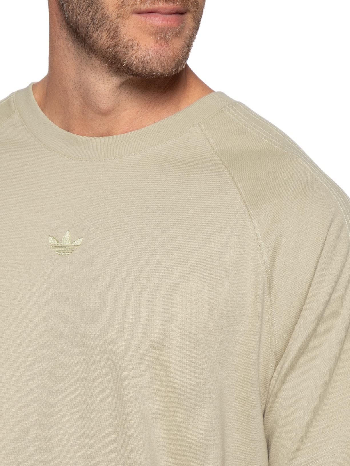 Camiseta Masculina Essentials Premium Bege Adidas Originals