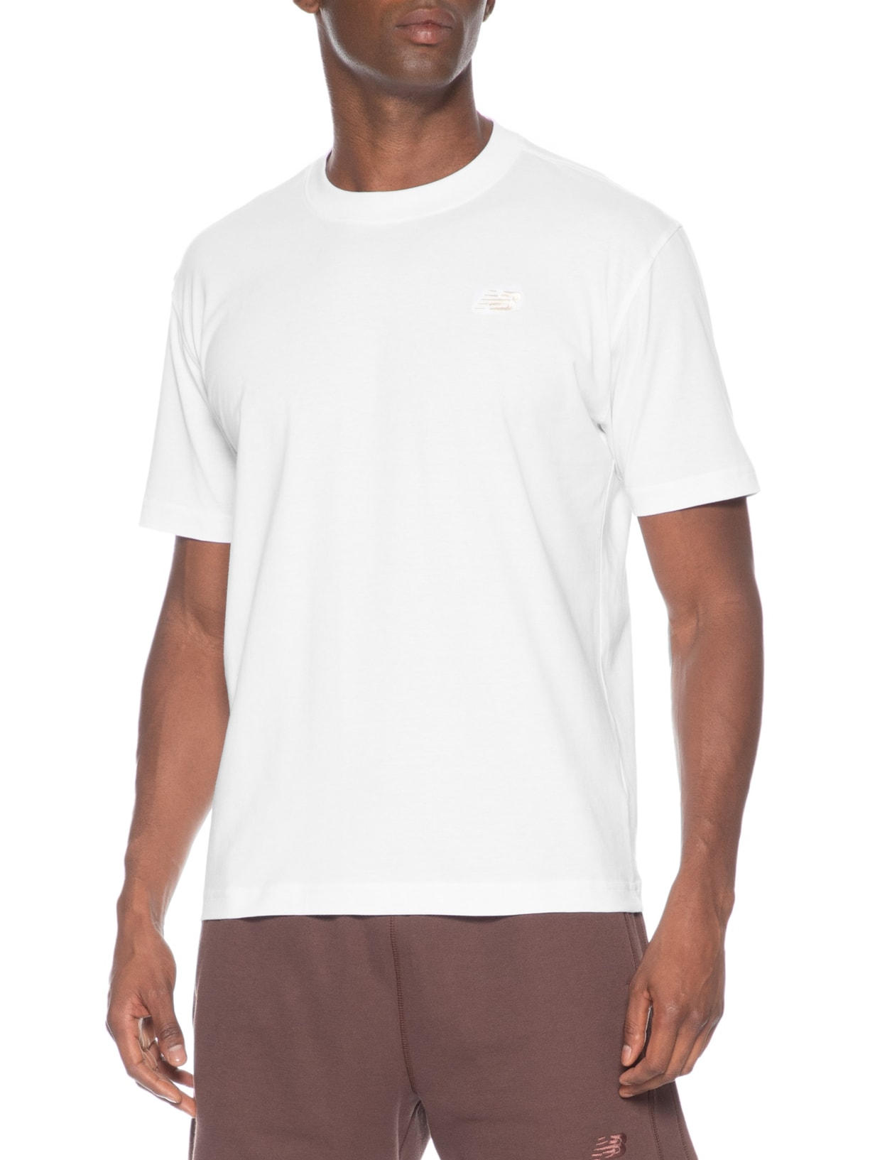 Camiseta Masculina Essentials Sl Branco New Balance