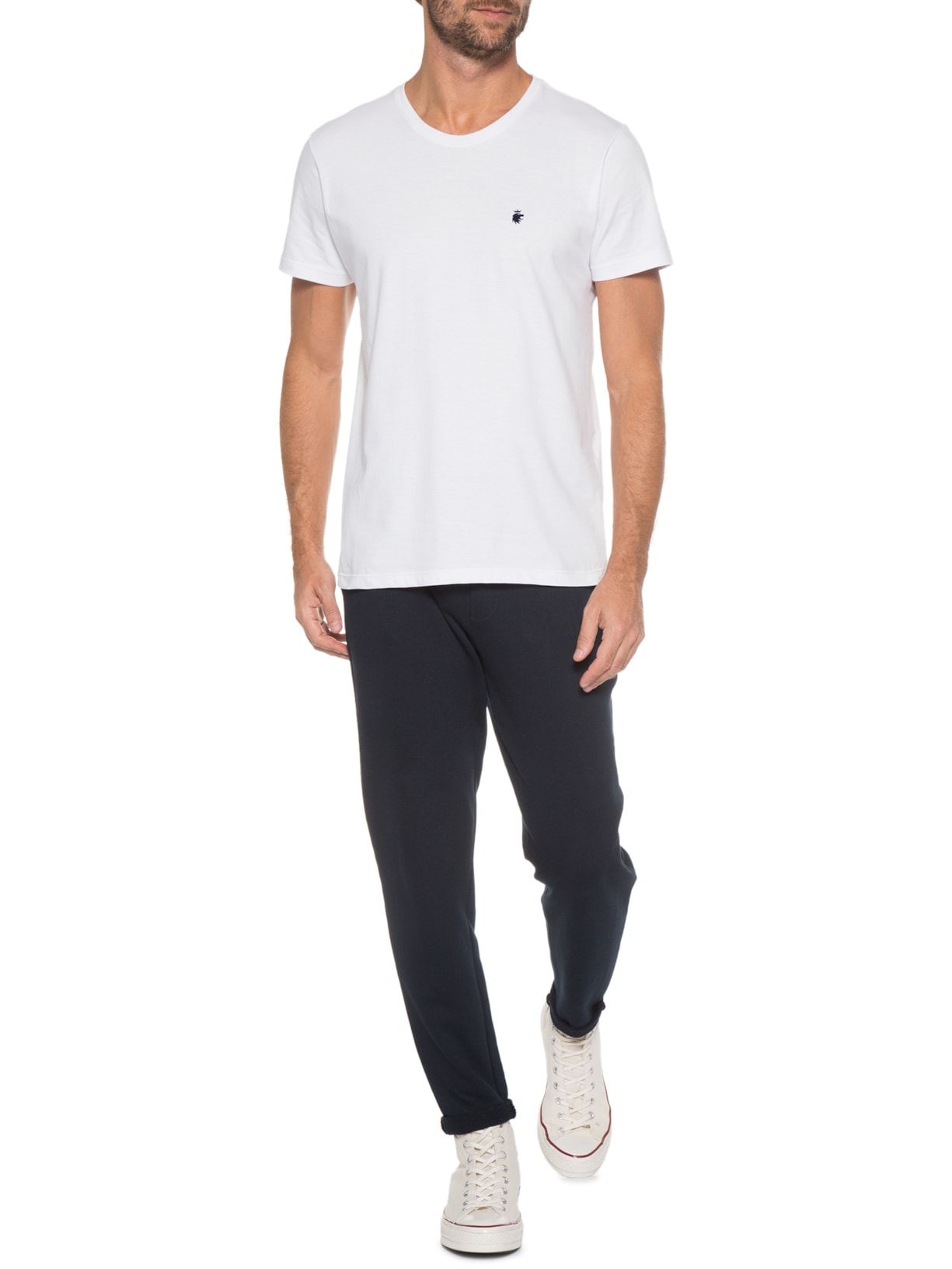 Camiseta Masculina Essentieel Lion Branco Von Der Volke