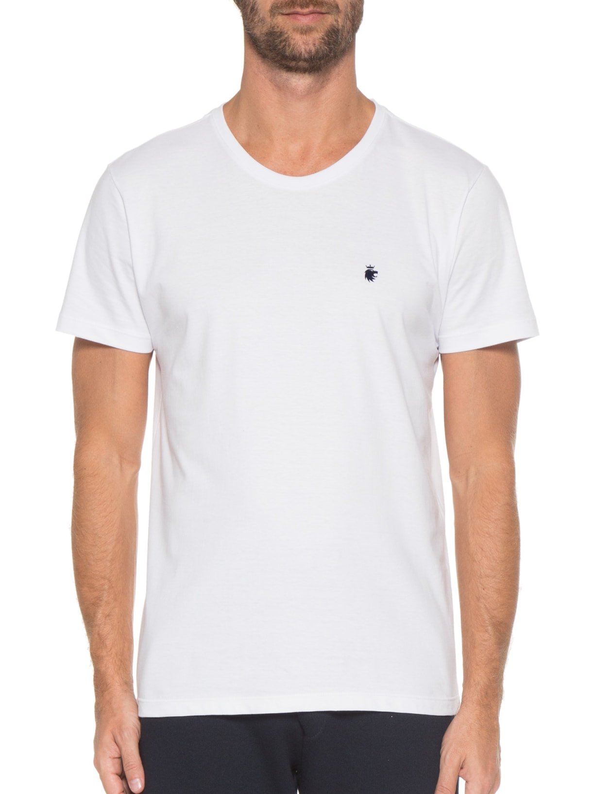 Camiseta Masculina Essentieel Lion Branco Von Der Volke