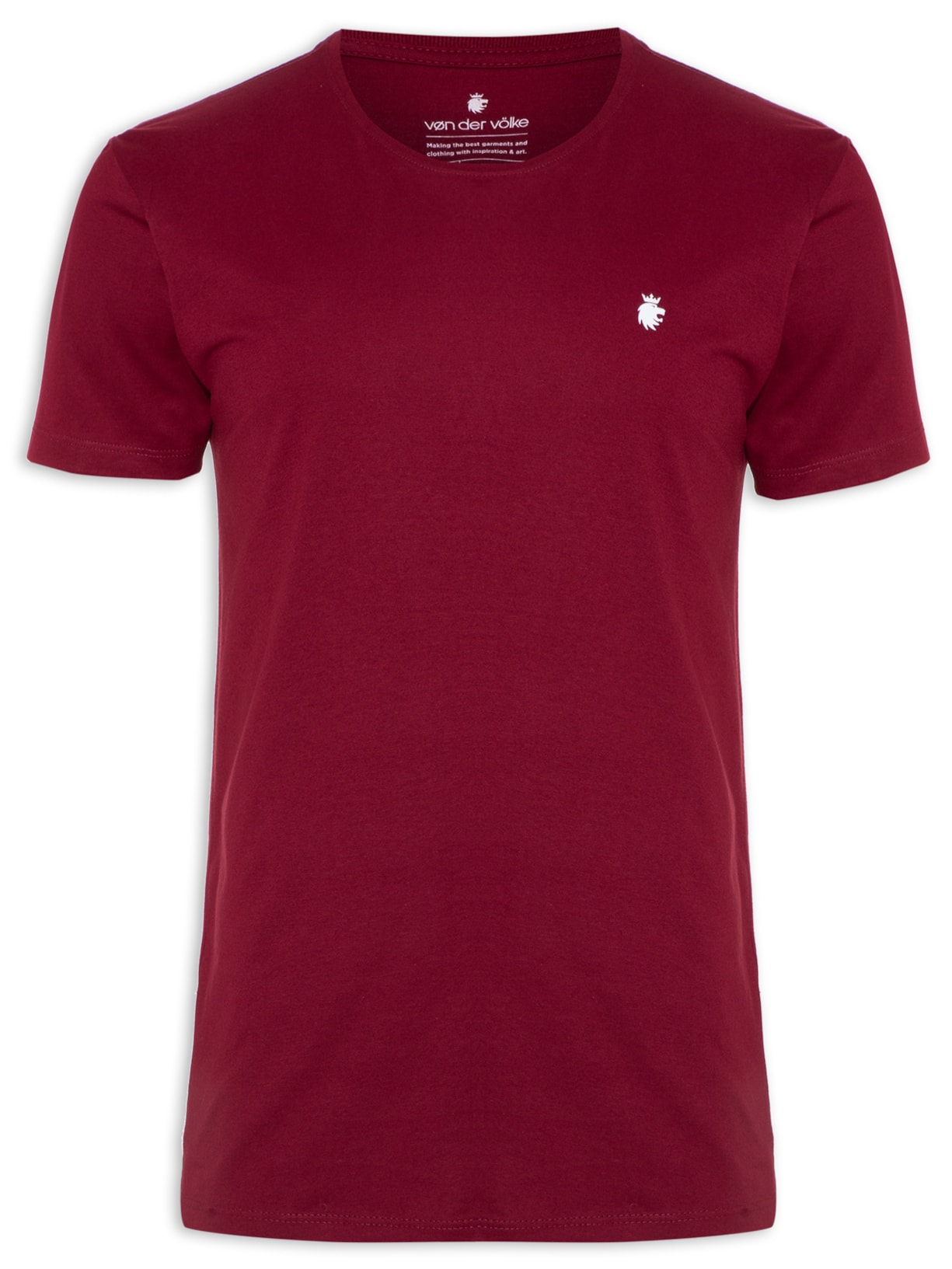 Camiseta Masculina Essentieel Lion - Vinho