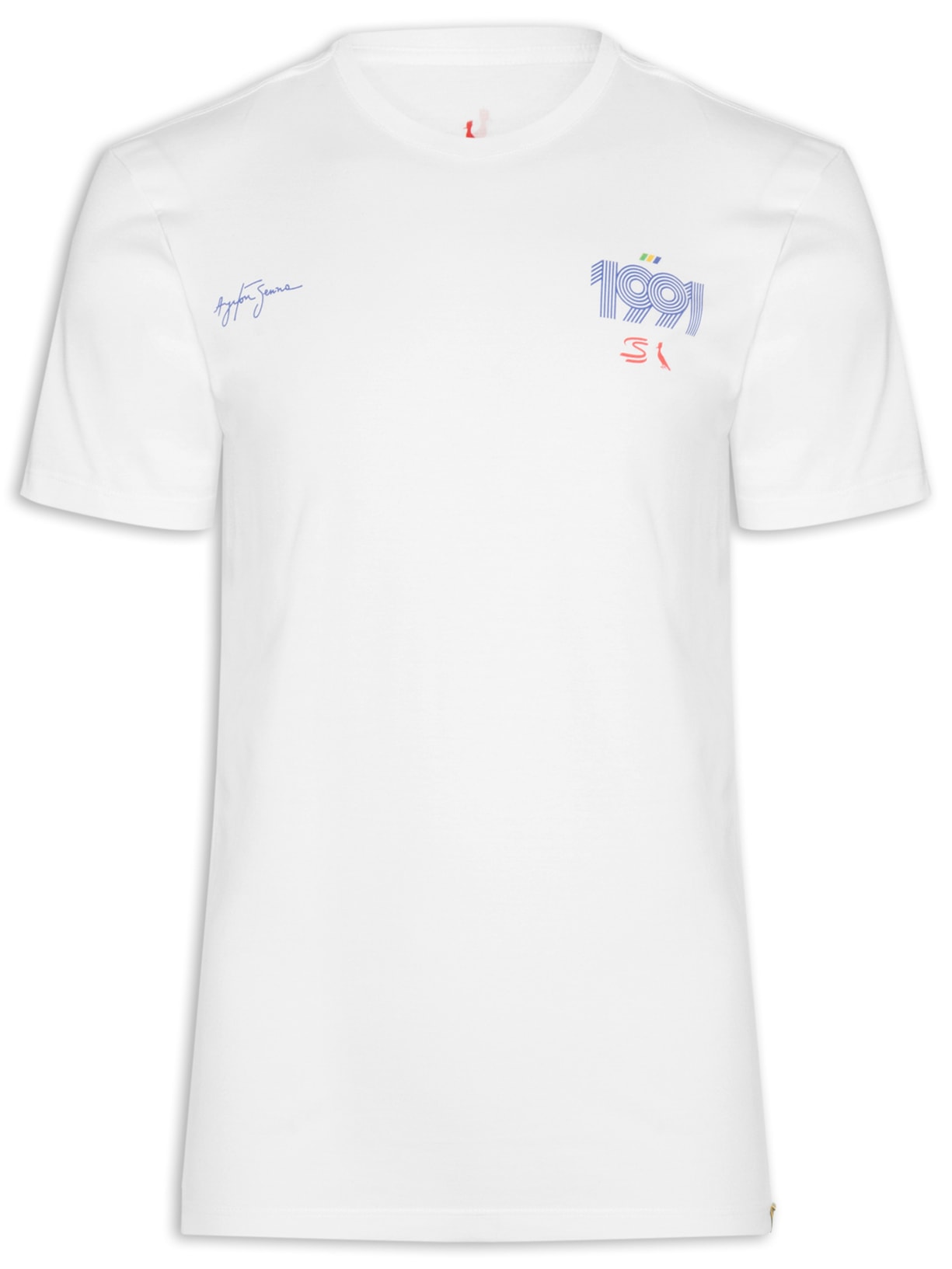 Camiseta Masculina Est 1991 Senna Branco Reserva