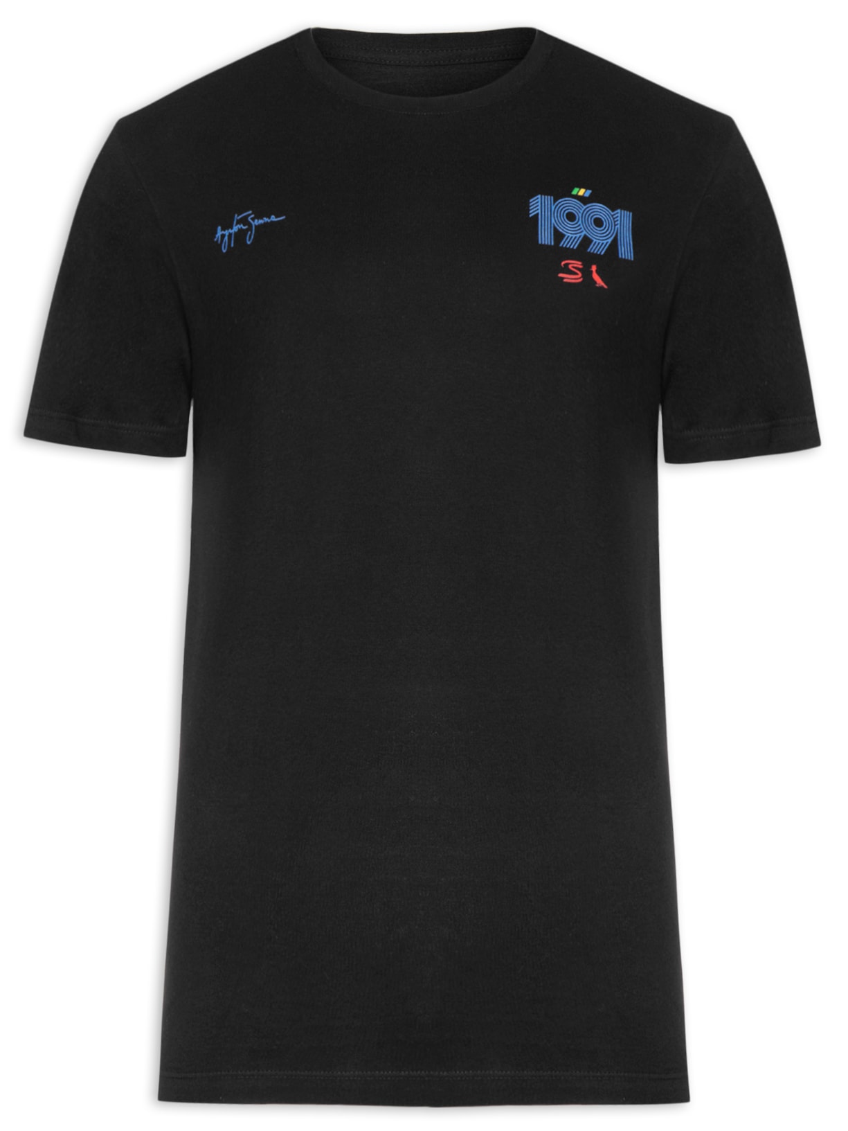 Camiseta Masculina Est 1991 Senna Preto Reserva