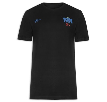 Camiseta Masculina Est 1991 Senna - Preto