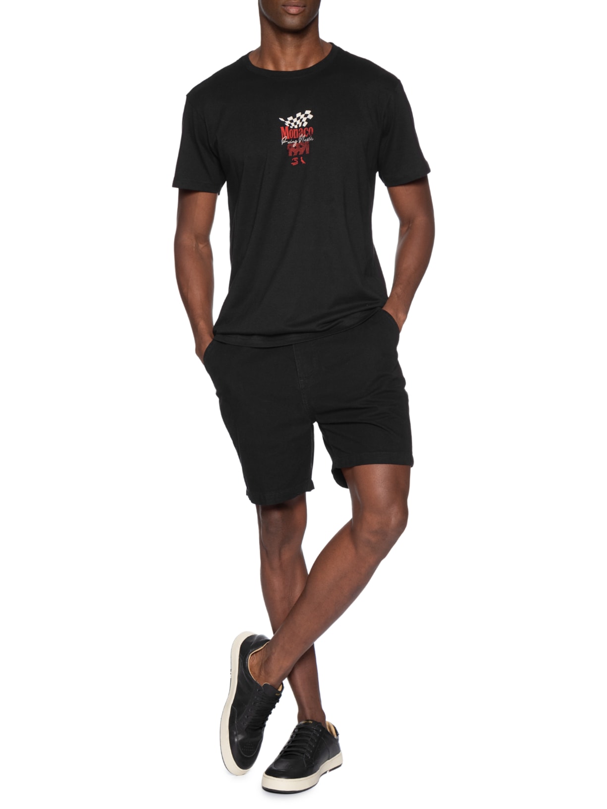 Camiseta Masculina Est Monaco 1991 Senna Preto Reserva