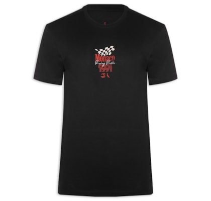 Camiseta Masculina Est Monaco 1991 Senna – Preto