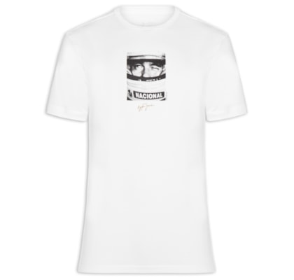 Camiseta Masculina Est Race Master Senna - Branco