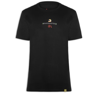 Camiseta Masculina Est Race Master Senna - Preto