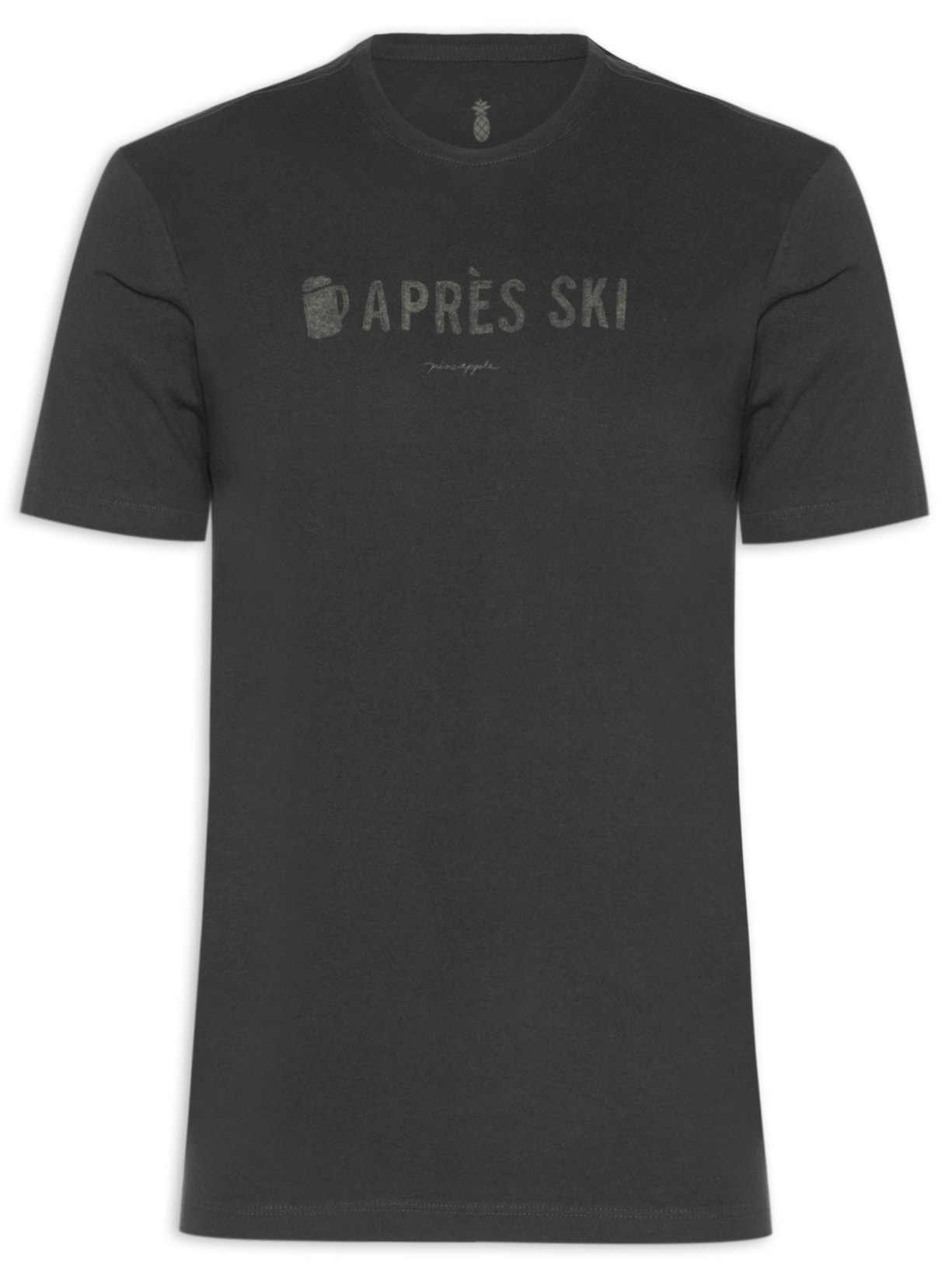Camiseta Masculina Estampa Aprés Ski Preto Pineapple