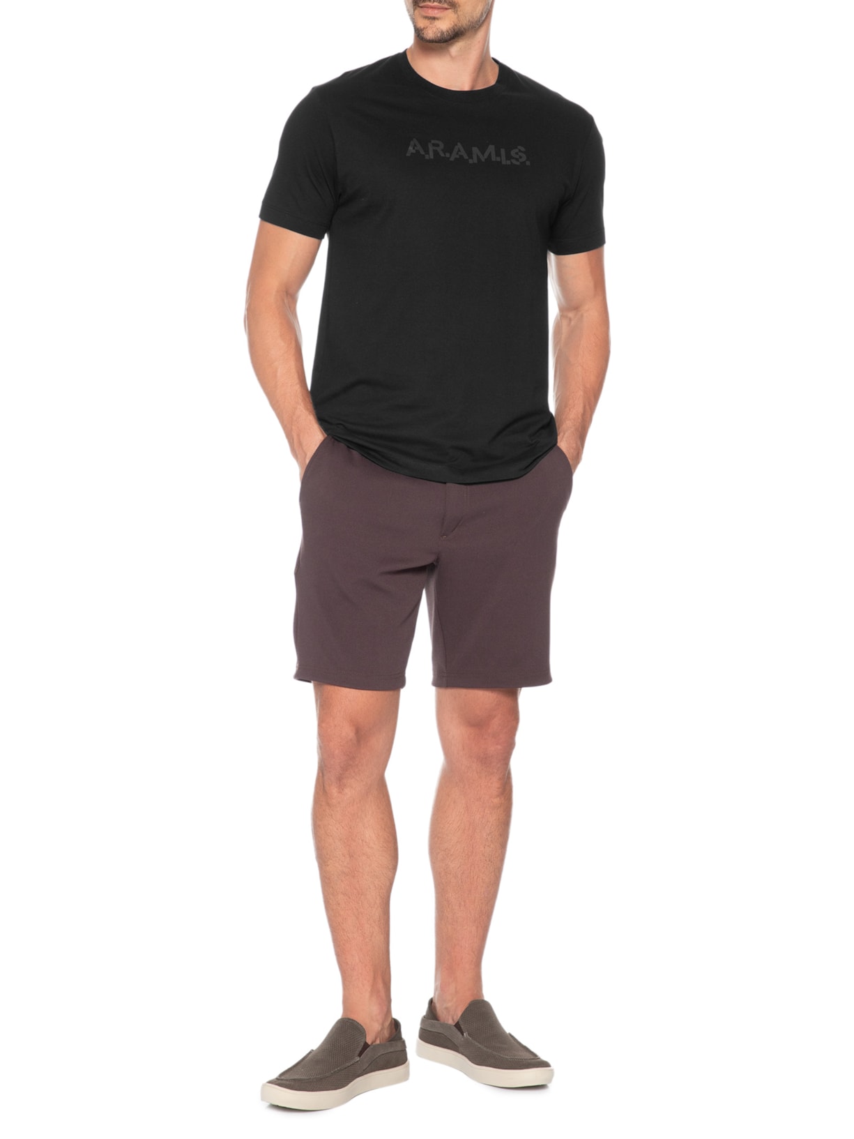 Camiseta Masculina Estampa Aramis Code Preto Aramis