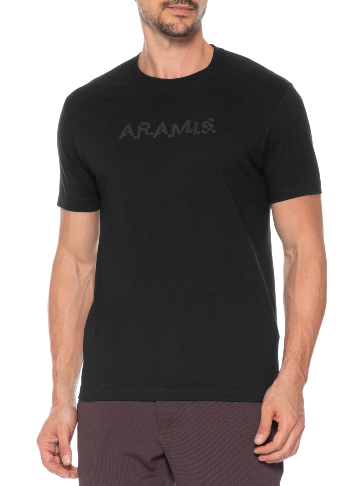 Camiseta Masculina Estampa Aramis Code Preto Aramis