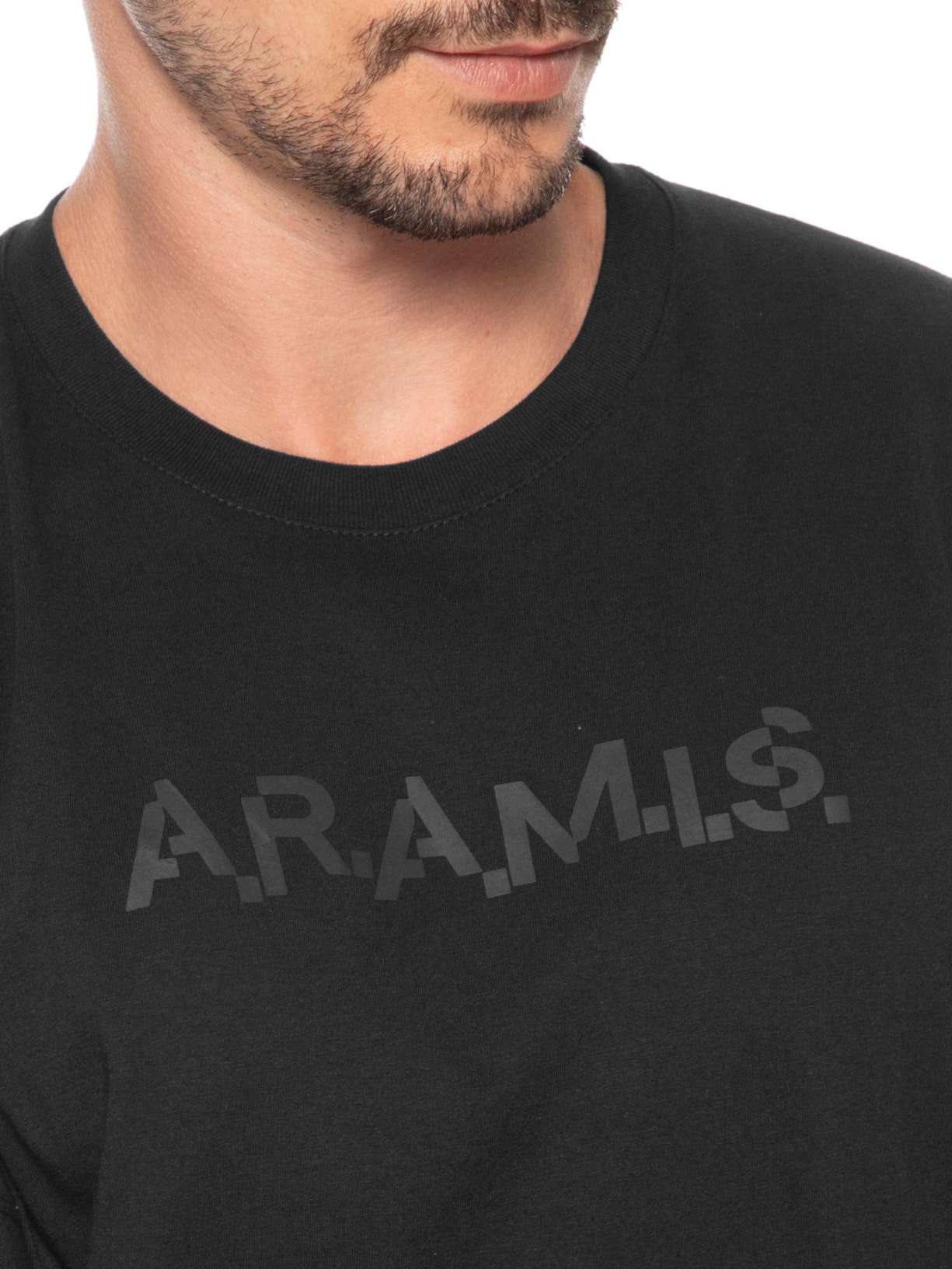 Camiseta Masculina Estampa Aramis Code Preto Aramis