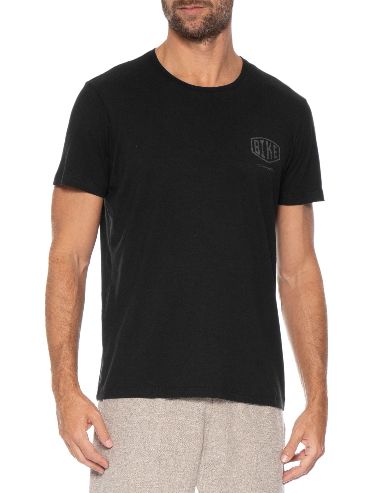 Camiseta Masculina Estampa Bike Preto Pineapple