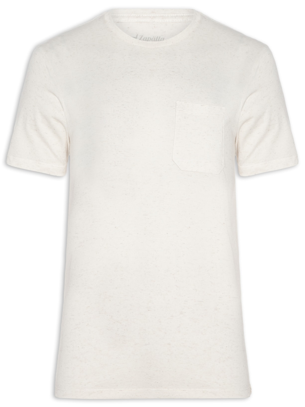 Camiseta Masculina Estampa Concha Off White Zapalla