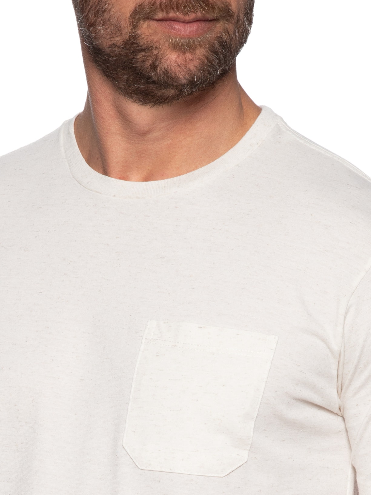 Camiseta Masculina Estampa Concha Off White Zapalla