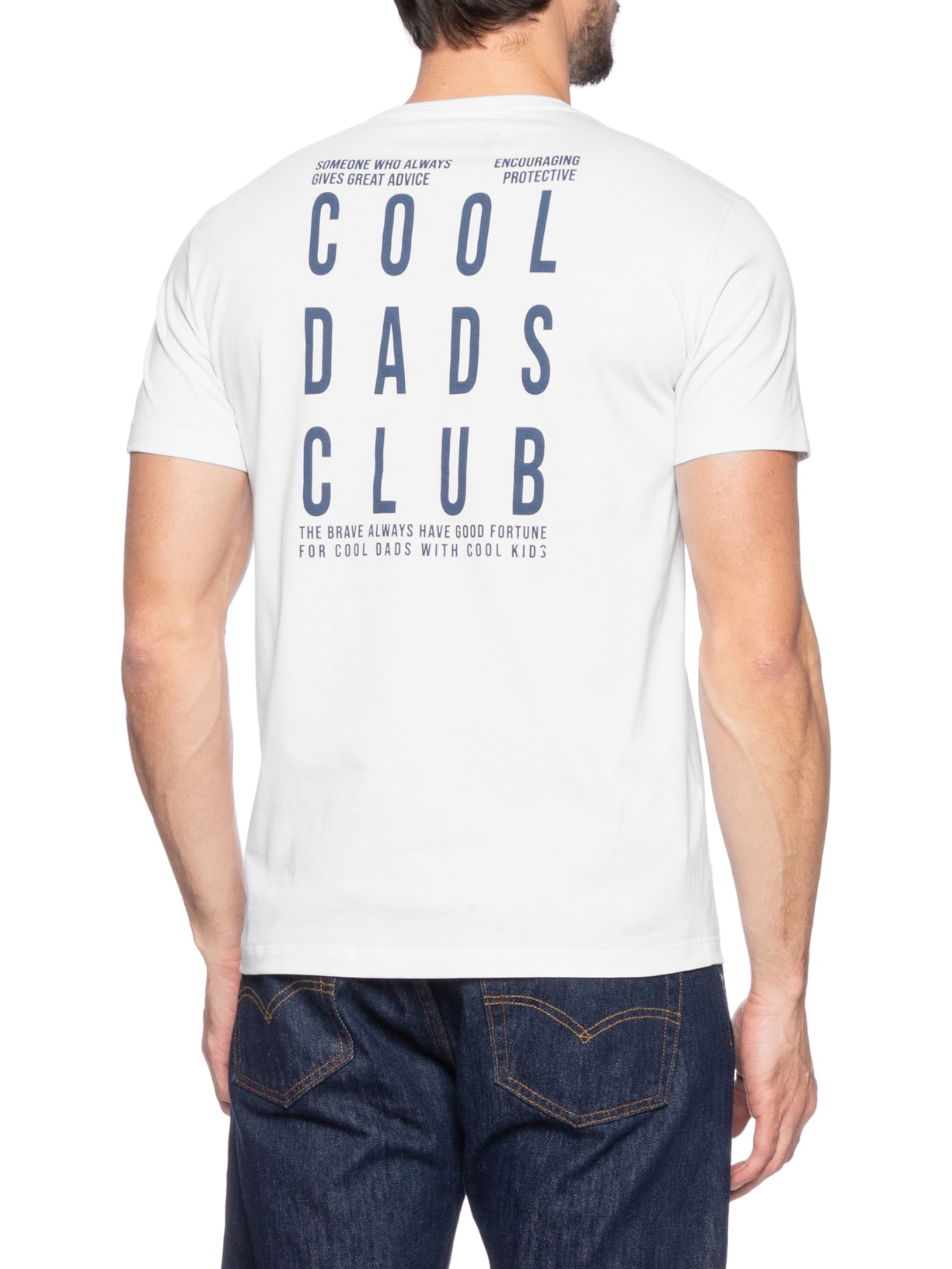 Camiseta Masculina Estampa Cool Dads Branco Sergio K