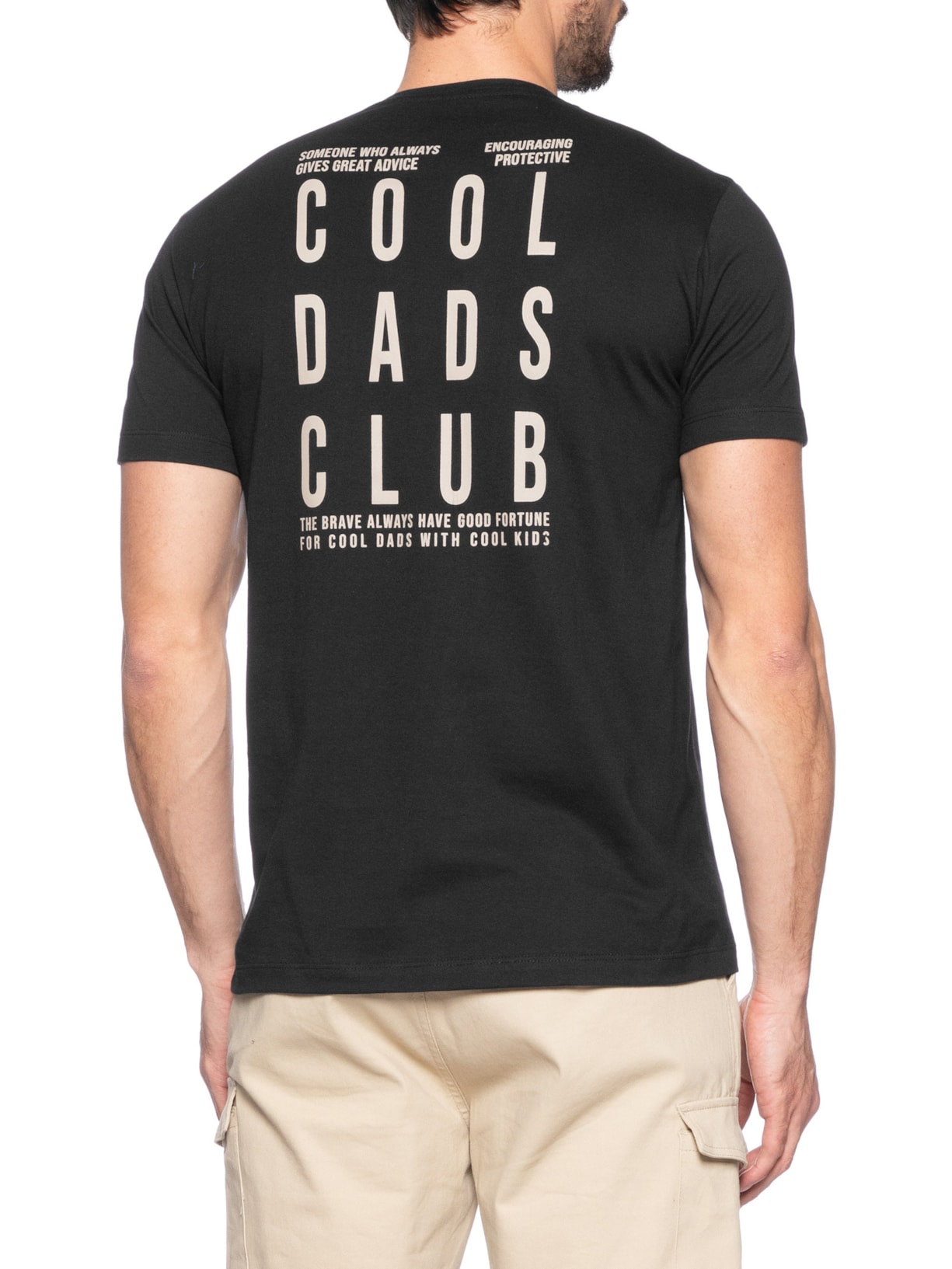 Camiseta Masculina Estampa Cool Dads Preto Sergio K