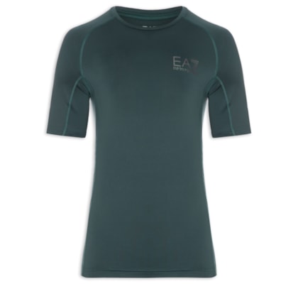 Camiseta Masculina Estampa Costas - Azul