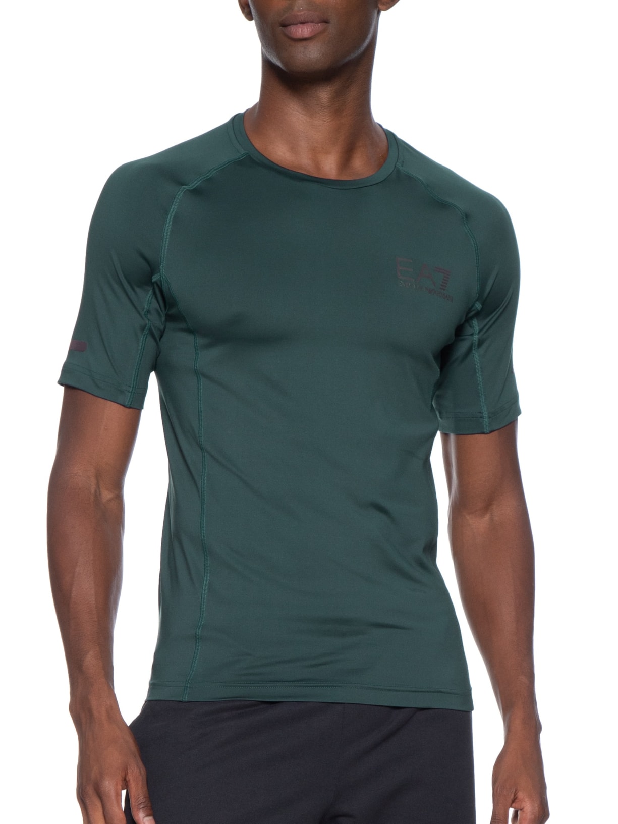 Camiseta Masculina Estampa Costas Azul Ea7 Emporio Armani