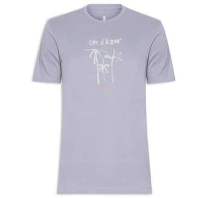 Camiseta Masculina Estampa Cote D'azur - Azul