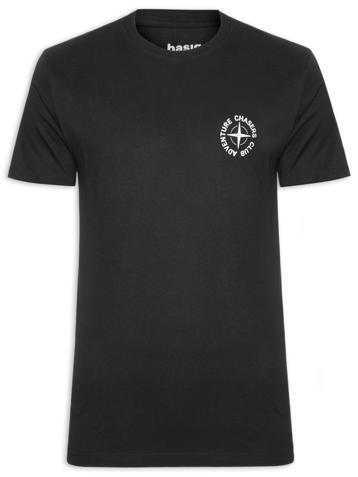 Camiseta Masculina Estampa De Adventure Club - Preto
