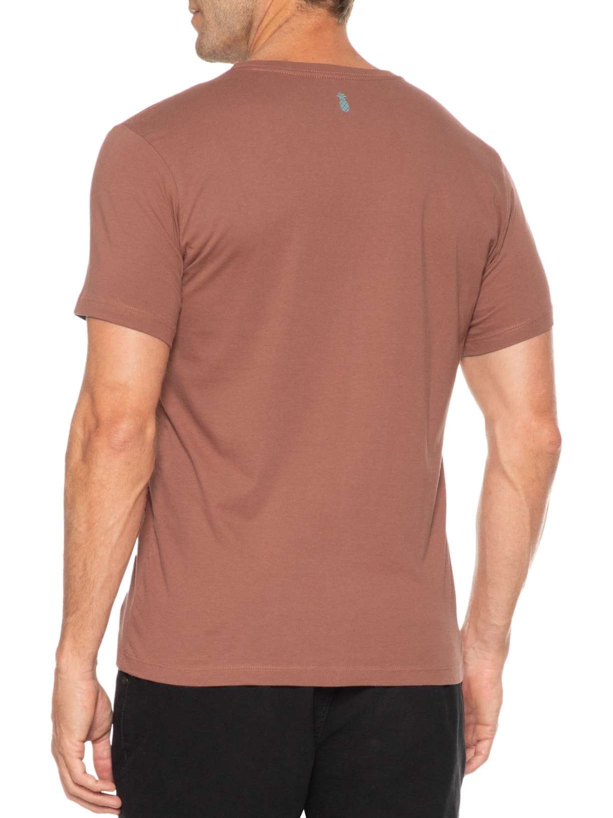 Camiseta Masculina Estampa Everyday Surf Marrom Pineapple