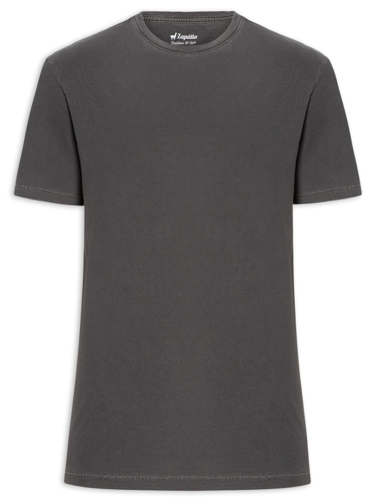 Camiseta Masculina Estampa Flores Cinza Zapalla