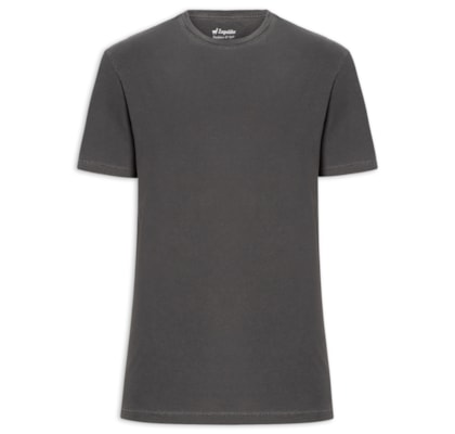 Camiseta Masculina Estampa Flores - Cinza