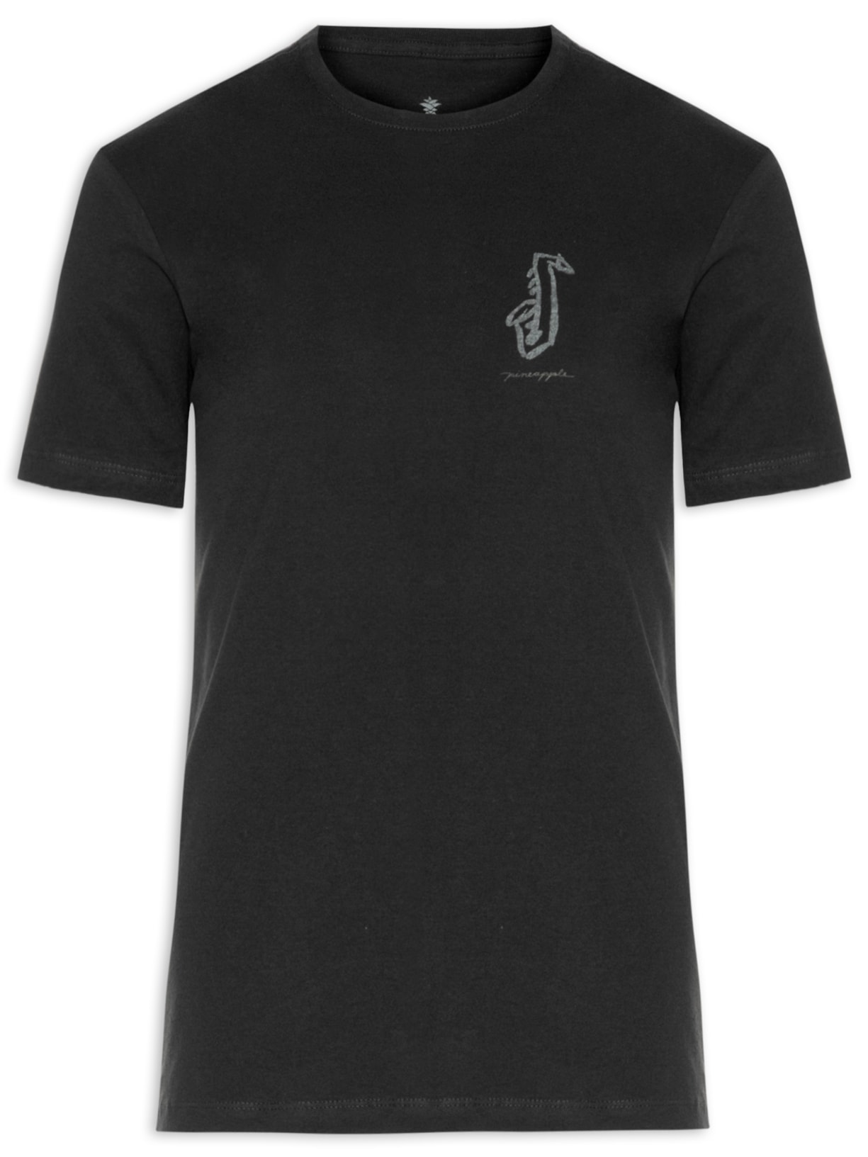 Camiseta Masculina Estampa Jazz Session - Preto