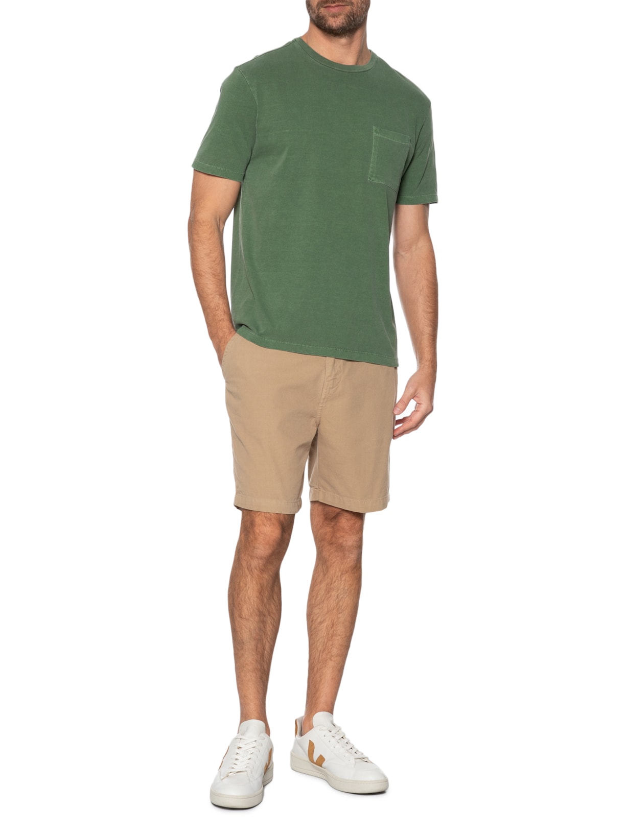 Camiseta Masculina Estampa Kite Sketch Verde Zapalla