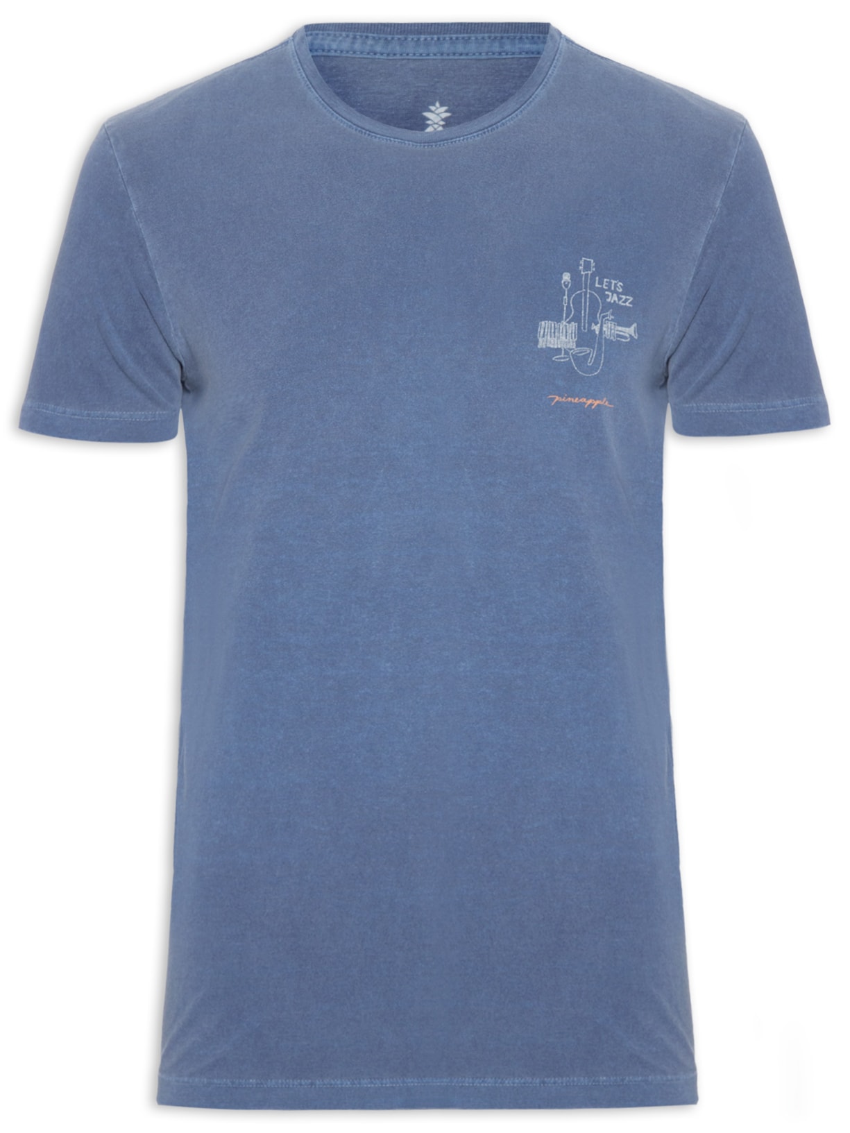 Camiseta Masculina Estampa Let's Jazz - Azul