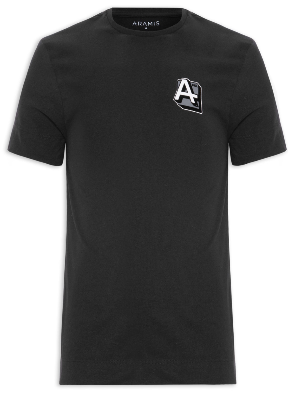 Camiseta Masculina Estampa Logo College - Preto