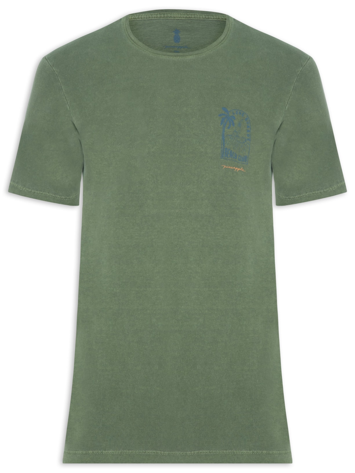 Camiseta Masculina Estampa Long Boards Verde Pineapple
