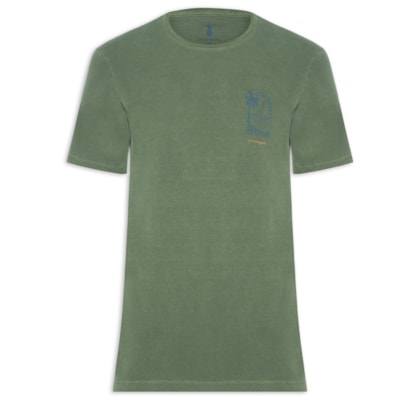Camiseta Masculina Estampa Long Boards - Verde