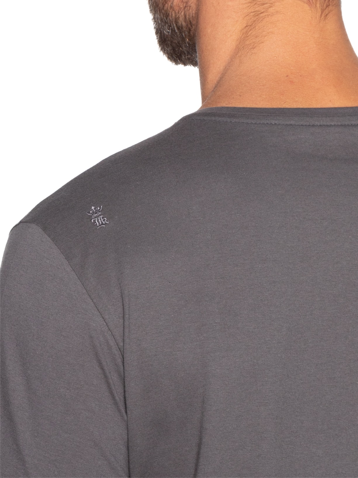Camiseta Masculina Estampa Make Money Cinza Sergio K