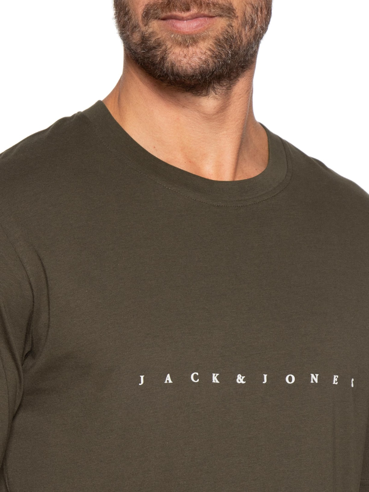 Camiseta Masculina Estampa Marrom Jack & Jones