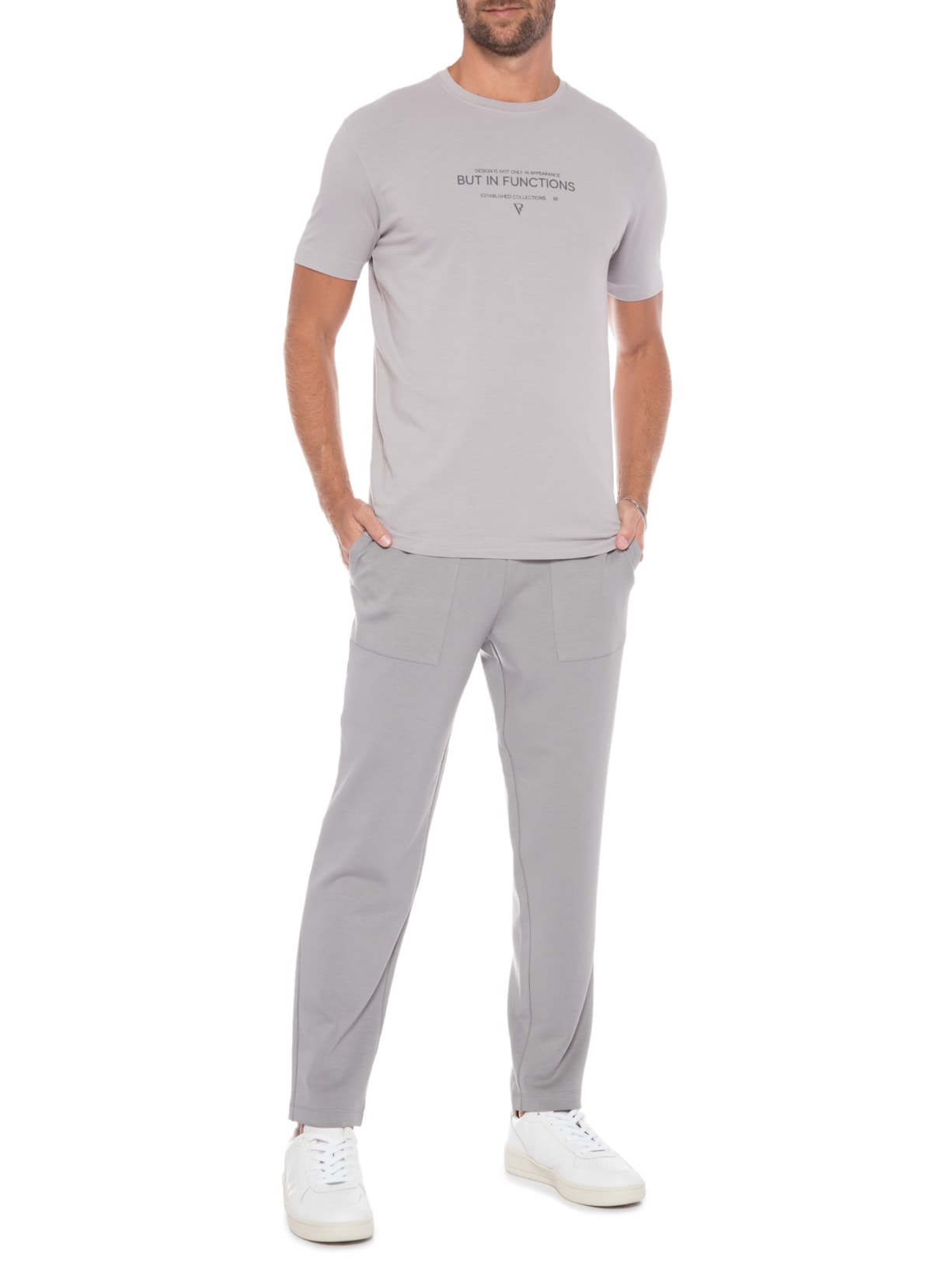 Camiseta Masculina Estampa Martin Cinza Vr