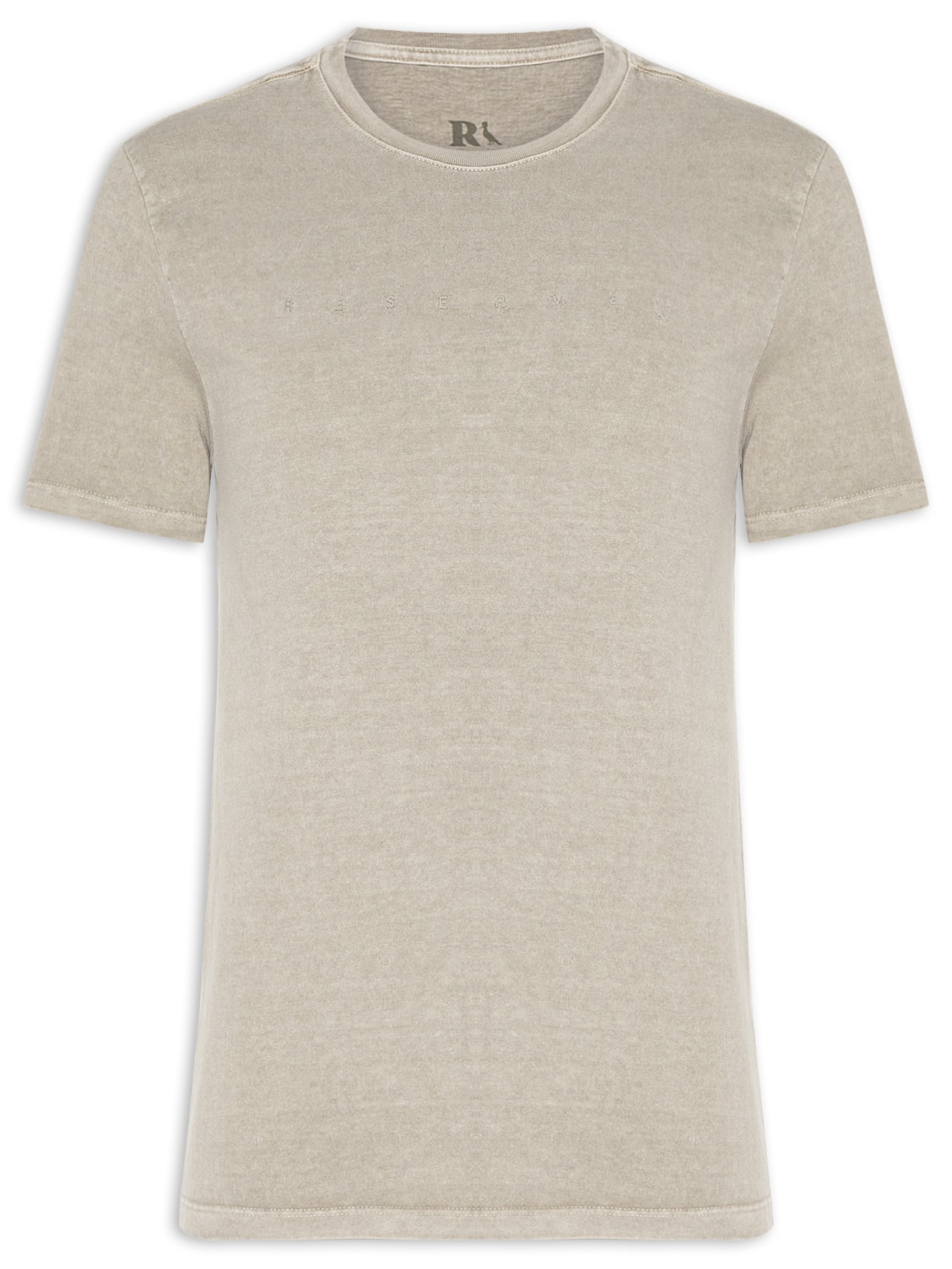 Camiseta Masculina Estampa Minimal Peito - Cinza