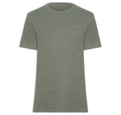 Camiseta Masculina Estampa Minimal Peito - Verde