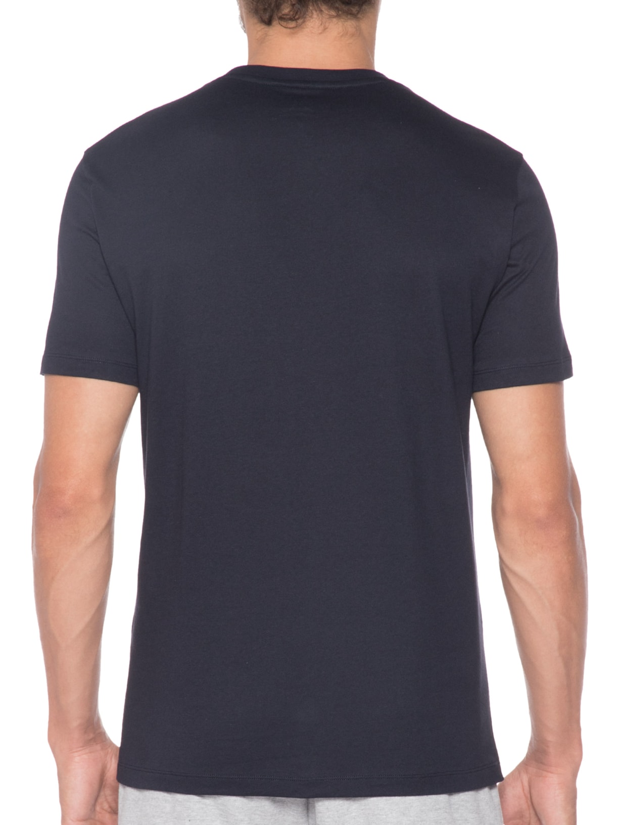 Camiseta Masculina Estampa Nome Azul Armani Exchange