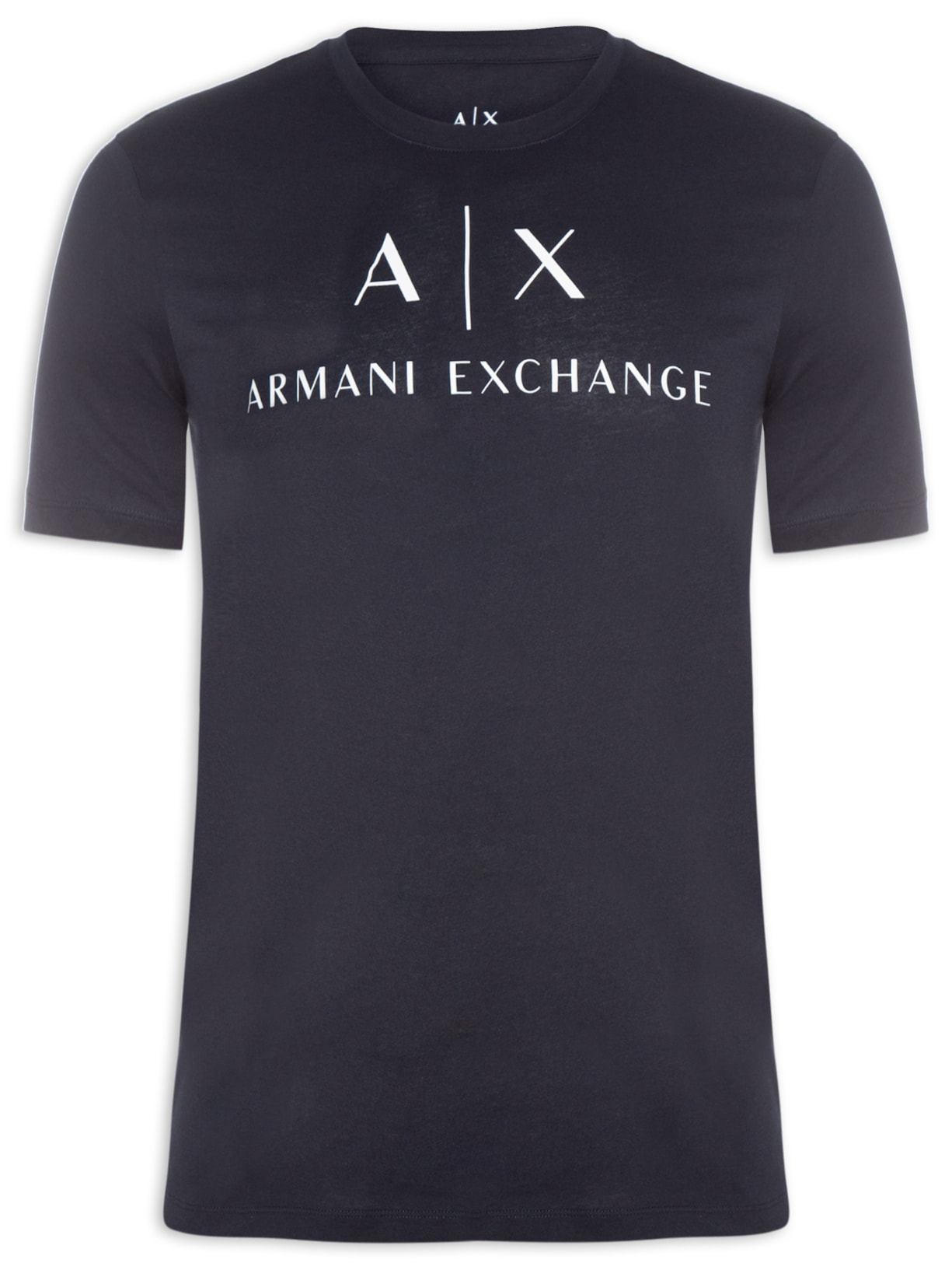 Camiseta Masculina Estampa Nome Azul Armani Exchange