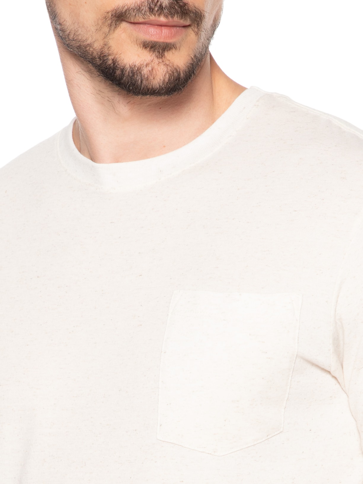 Camiseta Masculina Estampa NS Aparecida Off White Zapalla