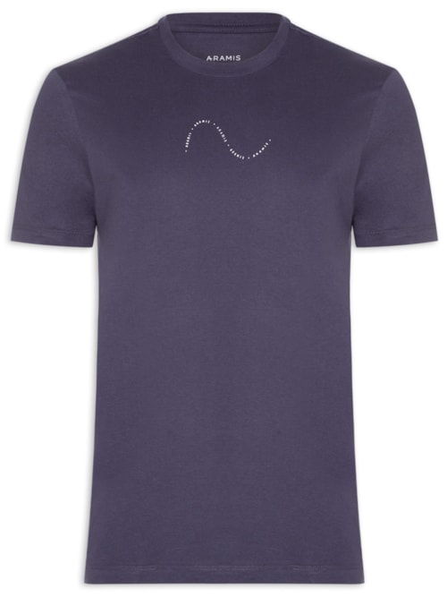 Camiseta Masculina Estampa Onda (PA) - Azul